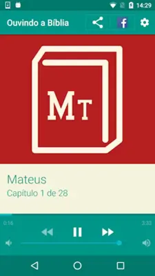 Ouvindo a Bíblia android App screenshot 1